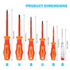 Electrician Screwdriver Set - 6 VDE Tested Electrician Screwdriver, Chrome
