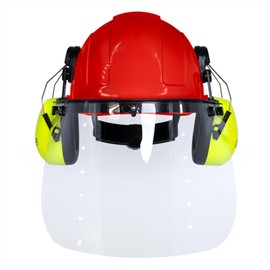 JORESTECH Safety Cap-Style Hard Hat Kit with Iron Plastic Face Shield and Earmuffs