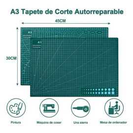 Esterilla de Corte A3 Autocurable para Scrapbooking y Manualidades