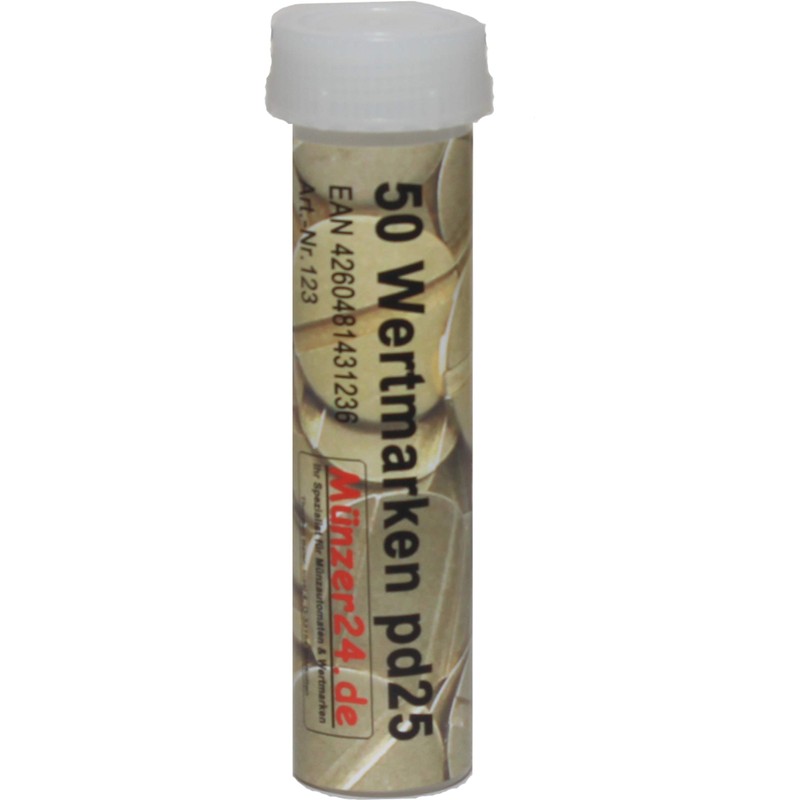 Münzer24 Type pd25 token suitable for Beckmann coin machine, profile