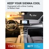 Parasol plegable para parabrisas delantero, ajuste personalizado, para Toyota Sienna