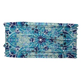 Karma Gifts Thin Headband, Indigo Medallion