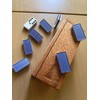 Domino Profesional Azul en Caja Madera Valenciana