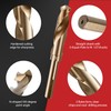 AIMLENTOOL Reduced Shank Drill Bit Set, 8Pcs High-Speed Steel, 1/2”