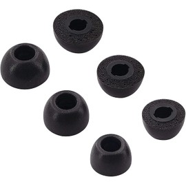 ALXCD Foam Eartips Compatible with Sony WF-1000XM4 Earbuds, S/M/L 3 Pairs Soft Memory Foam Replacement Ear Tips Earbuds Tips, Compatible with Sony WF-1000XM4, Black SML