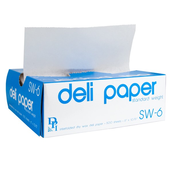 Durable Packaging Standard Weight Deli Sheets, 6" x 10-3/4" (Pack of 1)