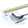 Ceramic Chopsticks Rest Rack Set of 6pcs,Chinese Style Dinner Spoon