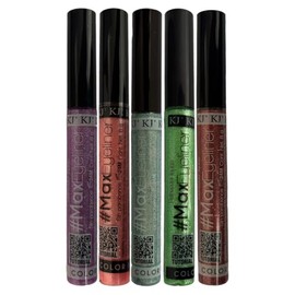 Kejel Jabibe Delineador Líquido Max Eyeliner Larga Duración 5 pzs (Glitter)