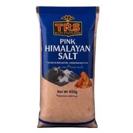 TRS Pink Himalayan Salt 400g | PACK OF 1 | Natural Salt | No Artificial colours | Suitable for Seasoning & Cooking.