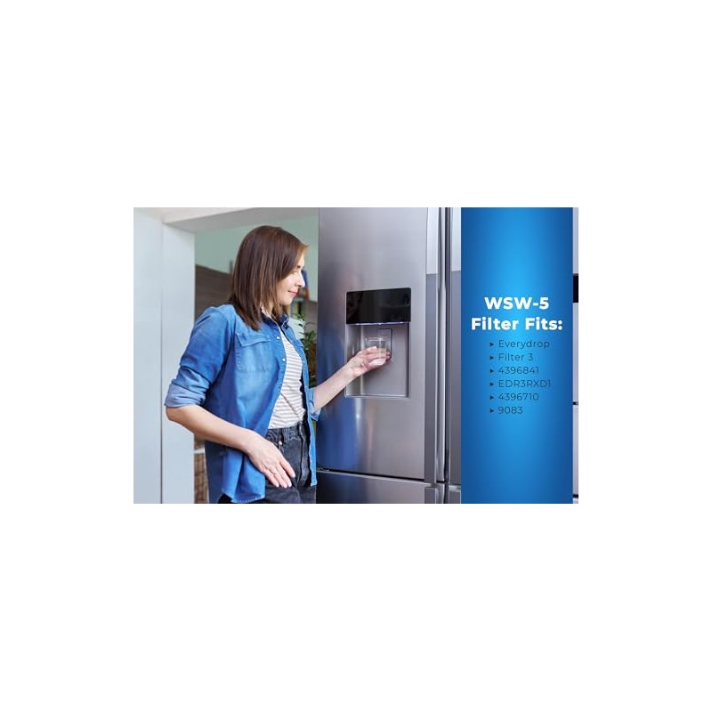 WaterSentinel WSW-5 Refrigerator Replacement Filter: Fits FILTER 3 Water Filters