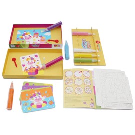 Sabbiarelli Sand-it for Fun Kit Little Unicorns Creative Craft Set: Paint the Unicorns with Sand Pictures for Children from 3+, Birthday Gift Idea