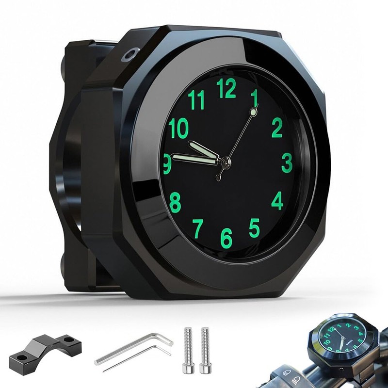 Pengrity Motorcycle watch, waterproof, bicycle watch, bicycle watch for handlebars,