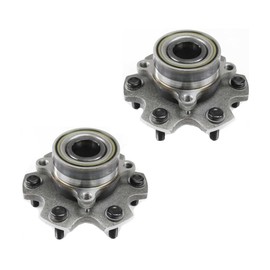 KarParts360 For Mitsubishi Montero 2001 02 03 04 05 2006 Wheel Hub Assembly Driver And Passenger Side | Pair | Front | 6 Lugs | Driven Type | 4-Bolt Modified Square Flange | Replacement For 3880A024