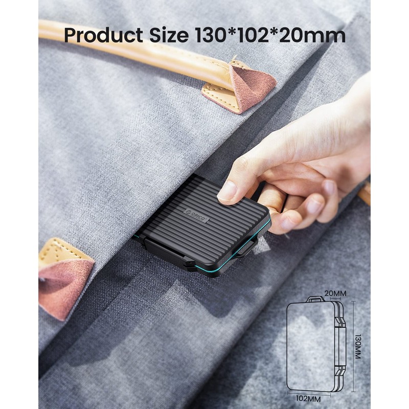 ORICO 24 Slots SD Card Case Holder Water Resistant &