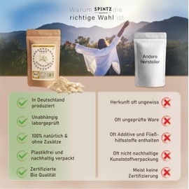 SPINTZ Pack of 90 Organic Ashwagandha Capsules with High Withanolide Content of ≈ 3.5% - High Dose Ashwaganda Tablets - 600 mg Ashwagandha Powder per Capsule - Indian Ginseng, Sheepberry |