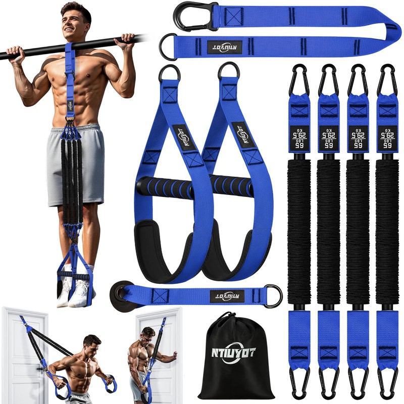 Pull Up Bands, Heavy Duty Resistance Bands with Handle, Workout