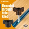 POWERTEC 71068 T Track Knob Kit with 1/4-20 by 1-1/2"