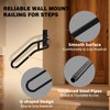 Right Side Wall Mounted handrail, Garge Door Stair Railing for