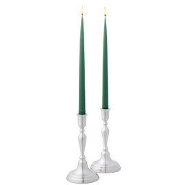 DANFORTH - Woodstock Candlestick (Single) - Pewter - 8 Inches - Handcrafted - Made in USA