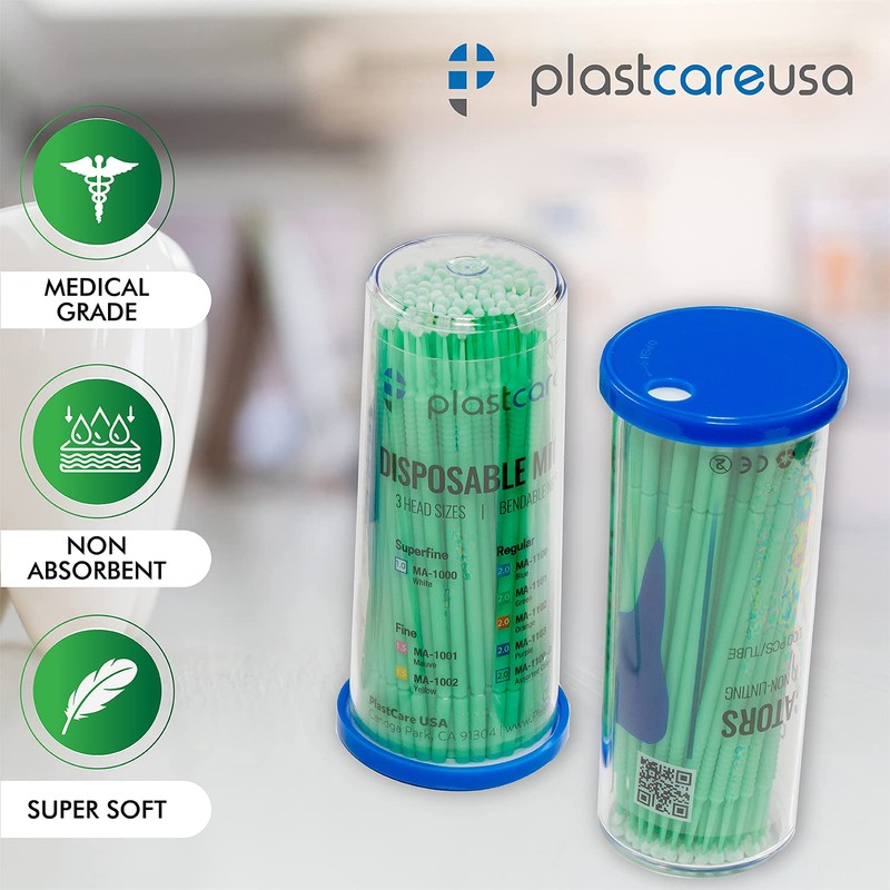 400 Fine Micro Applicator Brushes - Disposable Dental Microbrushes with