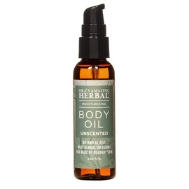 Unscented Body Oil, Facial Cleansing Oil, Fragrance Free Skincare Oil, Massage Oil, Paraben Free, Ora’s Amazing Herbal - 2oz