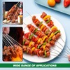 7.9" Metal Kebab Skewers, 20pcs Chicken BBQ Skewer Stainless Steel