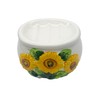 ACK Sponge/Soap Holder (Sunflower), Ceramic Hand Painted Sponge Holder for