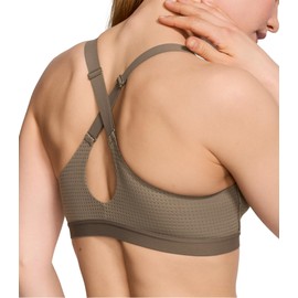Victoria's Secret Women's VSX Lightweight Mesh Sports Bra, Medium Wireless Support, Terra Olive, (34D)