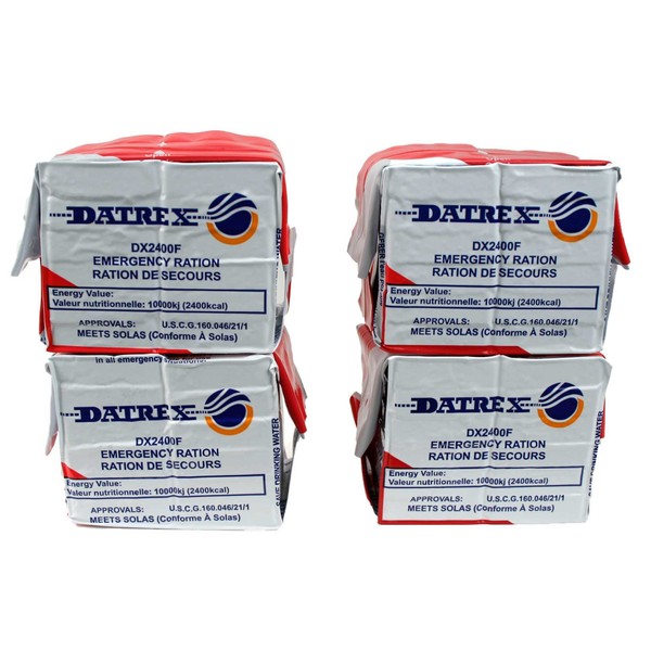 Datrex Emergency Survival 2400 Calorie Food Ration Bars (Pack of 10), 120 Bars