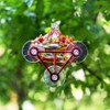 Window Hummingbird Feeder - Hand Blown Glass Mounted Hummingbird Feeder