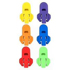 ANCLLO 6Pcs Manual Can Opener - Easy Pull Lid Opener with Safety Ring, Smooth Edge Can Opener for Kitchen, Ergonomic Handheld Can Opener