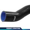 PIT66 Front Lower Upper Black Radiator Silicone Hoses Compatible with