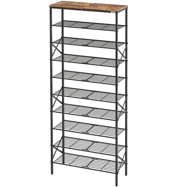 YATINEY 10 Tier Shoe Rack, Shoe Storage Organizer, Large Capacity