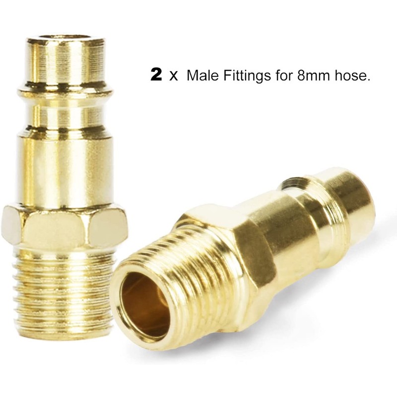 Compressed Air Coupling 1/4 Inch for Compressed Air Connections, Euro