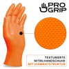 Progrip Disposable Gloves, Black, Extra Strong, Nitrile Gloves, L, 2