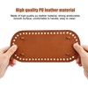 Novocloud 3 Pcs PU Leather Bag Bases with 6 Pcs