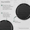 Vent Systems 8" Inch Black Round Soffit Vent Cover -