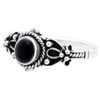 WINDALF Sanja Women's Ring with Stone 8 mm Onyx Protective