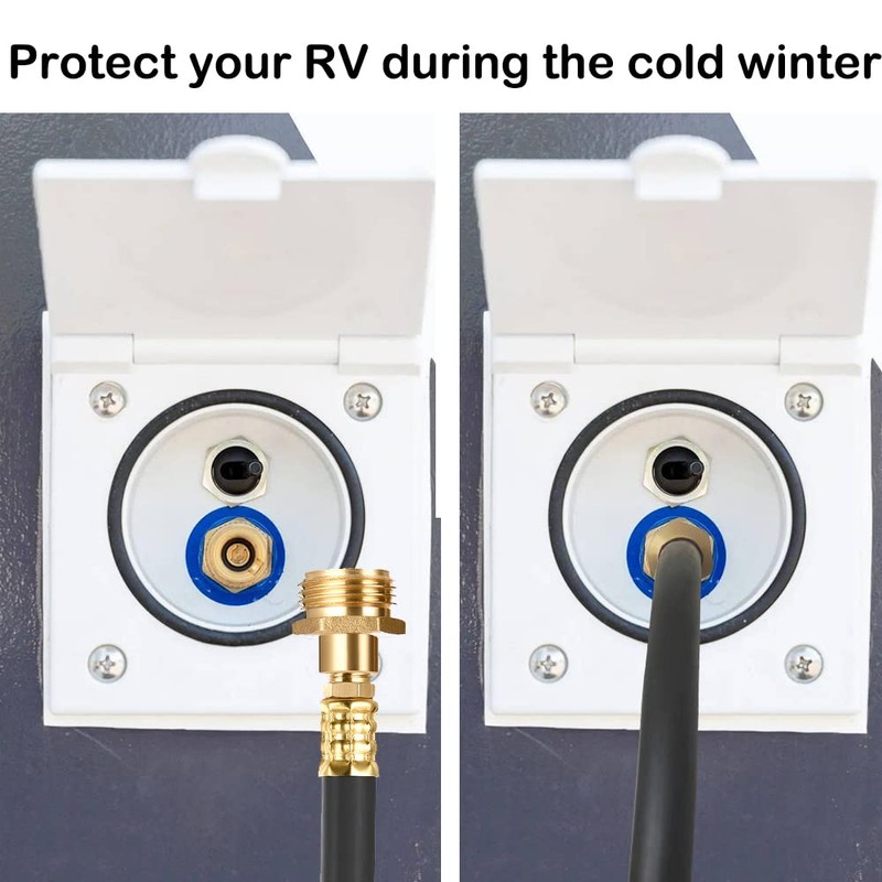 SIGURANTA RV Winterizing Kit with Sprinkler Blowout Adapter, Shut Off