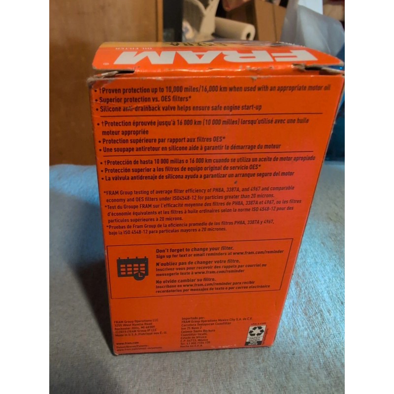 FRAM PH2870A FRAM Extra Guard Oil Filter (Spin-On) (PH2870A)