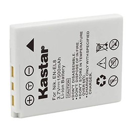 Kastar Battery (1-Pack) for EN-EL8 MH-62 and Nikon Coolpix P1 P2, Coolpix S1 S2 S3 S5 S6 S7 S7c S8 S9, Coolpix S50 S50c, Coolpix S51 S51c, Coolpix S52 S52c, Cool-Station MV-11, MV-12