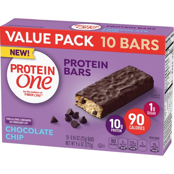 Protein One 90 Calorie Chocolate Chip Bars, 20 Count