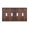 Wpshijia Light Switch Cover Rustic Brown Barn Door Retro Wood
