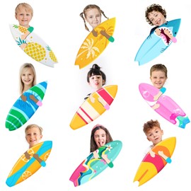 On-Airstore 45 Pcs Surfboard Cutouts Bulletin Board Decoration Set Hawaiian Summer Cut-Outs with 60 Pcs Glue Points Colorful Surf Board Cardboard Cut Outs for Classroom Beach Party Decoration