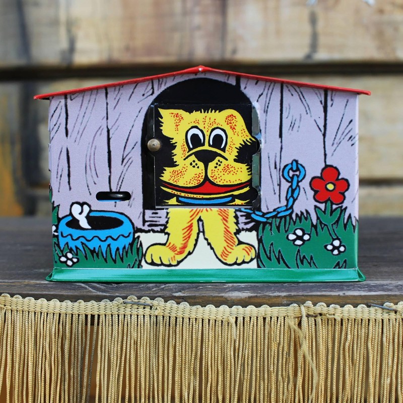 Superfreak Tin Money Box House Dog