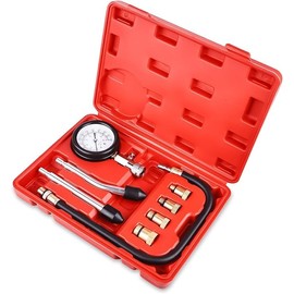 Compression Tester Set: Compression Tester Kit Compression Gauge Spark Plug Tester Compression Tester Compression Test Measure Car M10 M12 M14 M18 Pressure Gauge Tool Set