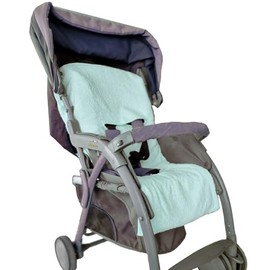 Universal Stroller Cover in Terry Towelling Made in Italy Green