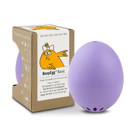 BeepEgg Basic Purple – Egg Timer for Boiling Eggs – Musical Egg Cooker for Soft, Medium, Hard Boiled Eggs – Food Safe – Singing Floating Egg Timer – Egg Cooker for 3 Levels of Doneness - Brainstream