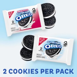 OREO Gluten Free Original & Double Stuf Chocolate Sandwich Cookies,20 Ct (Pk 1)