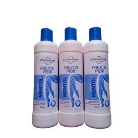 Stanhome Fresca pie 300 ml 3 pack, crema para el descanso de los pies, bienestar para el pie diábetico (MENTOL)